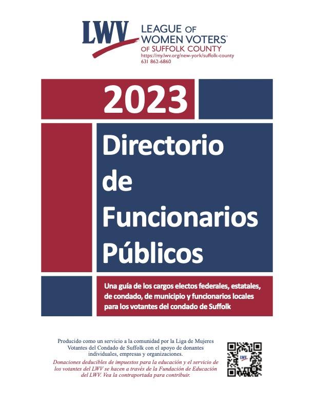 LWV 2023 Directory of Public Officials