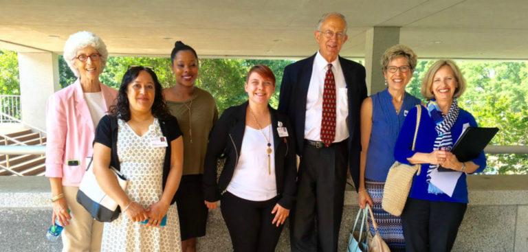 League members attend Medicaid Lobby Day and pose for photo