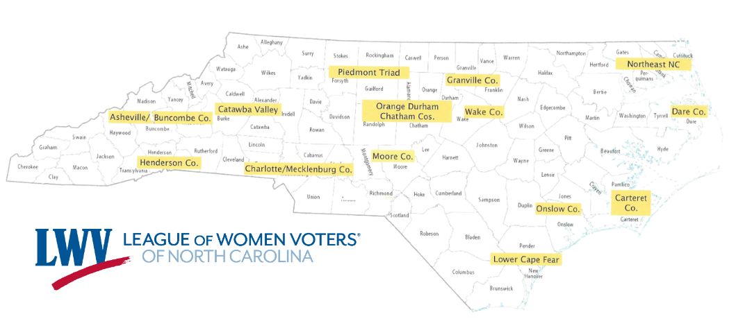 Map of NC leagues