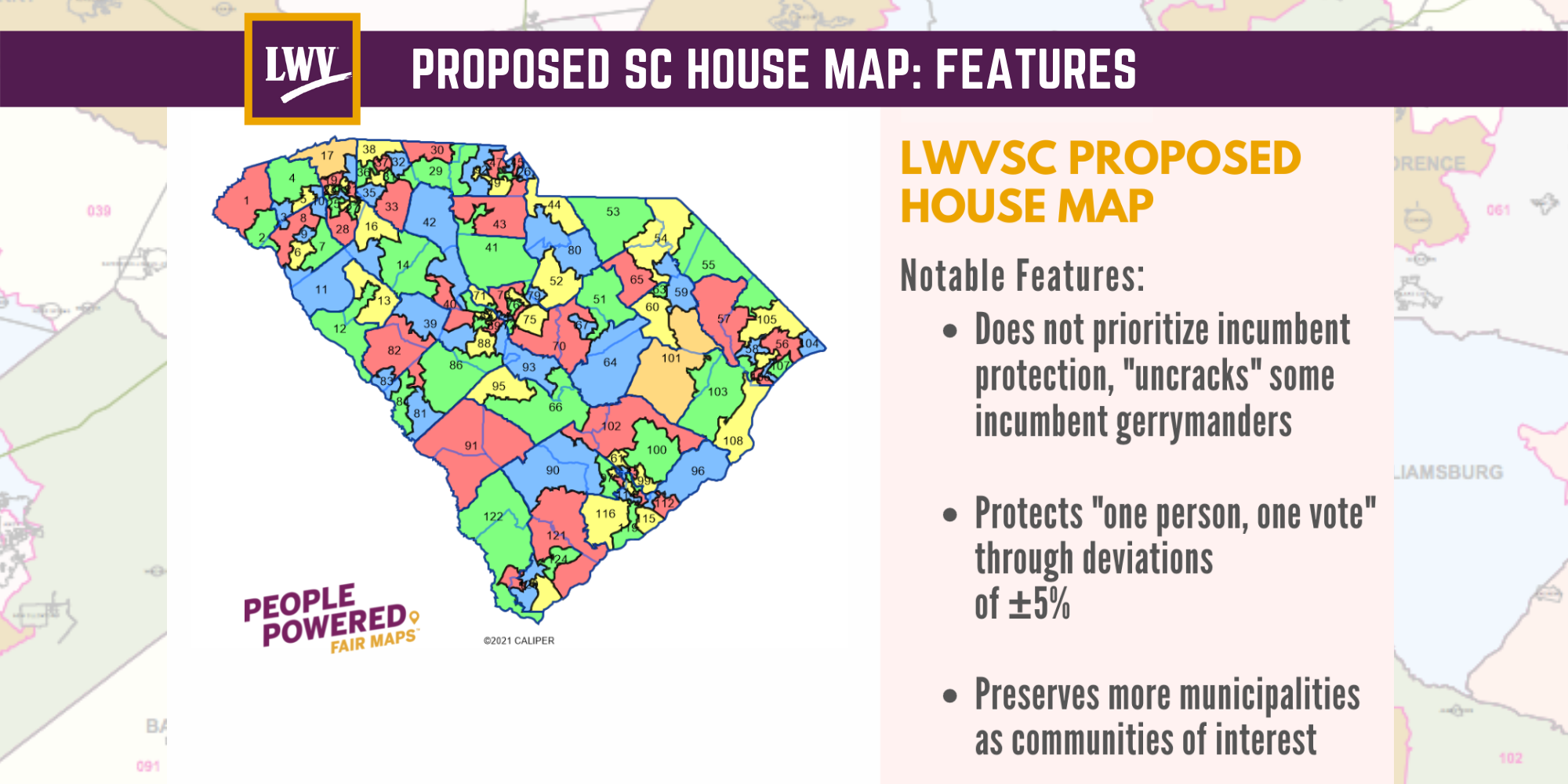 LWVSC Proposed House Map: Features 