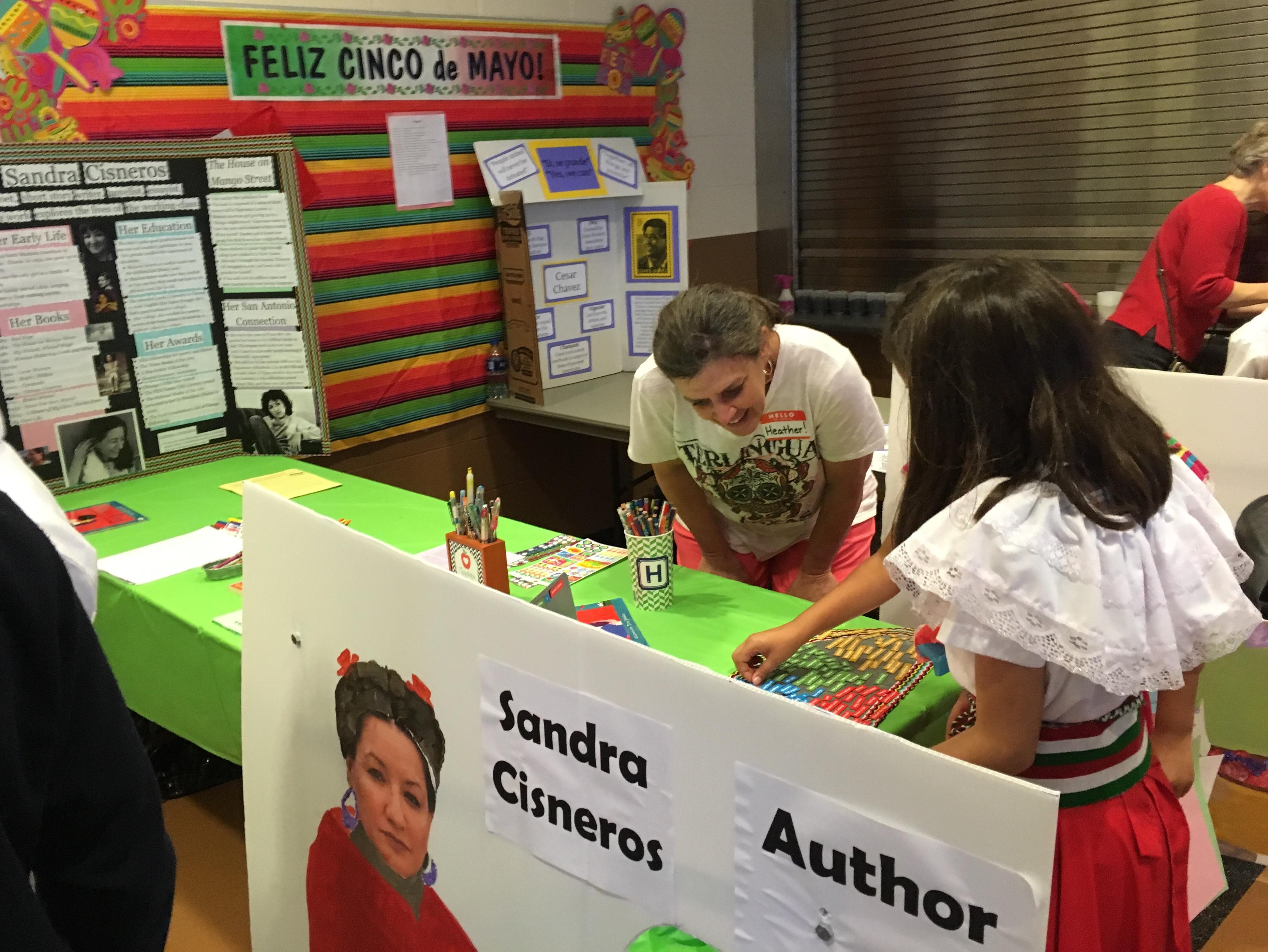Poster with Sandra Cisneros Author at fair.