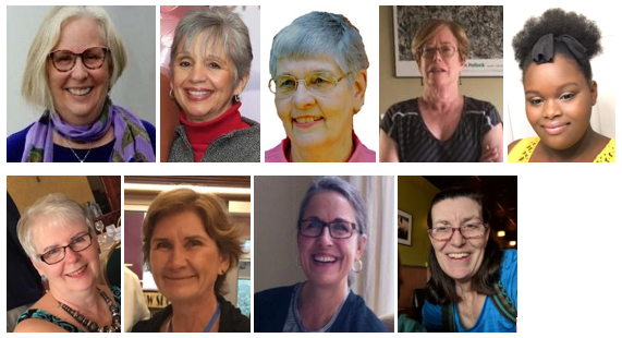 The LWVNCC Bylaws specify 7 board members (in addition to the officers) to be elected at the Annual Meeting. The Board has the option to appoint up to 7 additional directors beyond those elected. headshots of 7 individuals - board members of LWVNCC in 2019