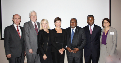 Panel: Larry Martin, Robert Wilcox, Carolyn Matthews, Alice Paylor, Leon Howard, John Simpkins, Constance Anastopoulo