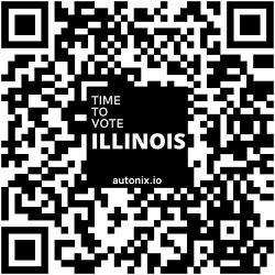 QR code for the Illinois Online Voter Registration page