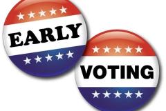 Early voting button