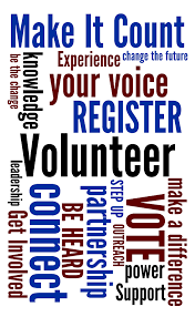 Register Engage Vote Word Cloud
