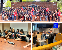Collage of three photos from the 2024 Civics Challenge