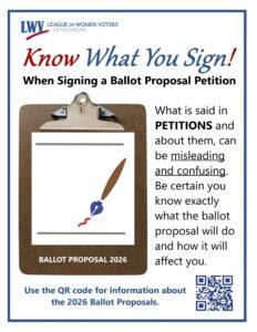LWV MI know what you sign