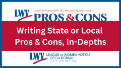 Writing State or Local Pros & Cons, In-Depths