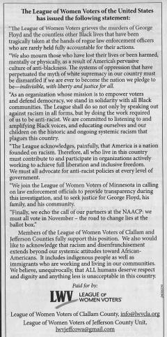 LWVCLA Statement on Racism June 2020