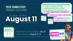 2026 CT Primary Elections Banner