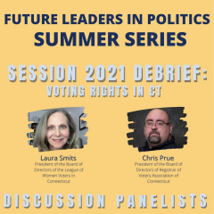 Future Leaders in Politics Q & A with Laura Smits and Chris Prue