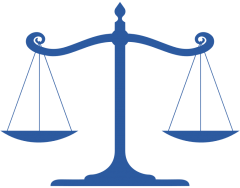 Blue Scales of Justice