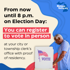 From now until 8 p.m. on Election Day