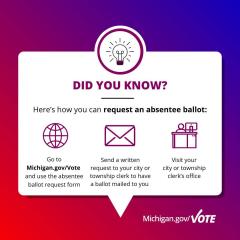 Request absentee ballot