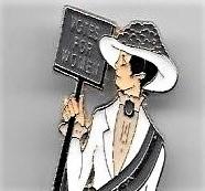 Suffragist Pin --Small