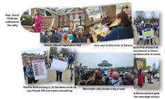 April 5 rally collage