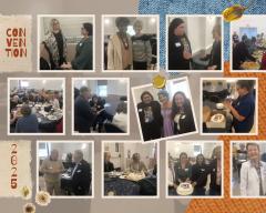 a collage of several candid photos from LWVDE Convention 2025 is shown