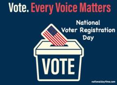 Every Vote Counts - National Voter Registration Day