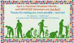 April is National Volunteer Month and LWVSCDE Volunteers are the Best!