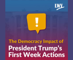 LWV statement on First Week Actions