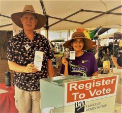 LWVHC Voter Registration at Hilo Pride Festival 2022