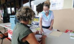LWVHC Voter Registration table