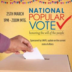 National Popular Vote event graphic