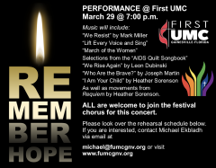 FUMC Remember Hope Concert Graphic