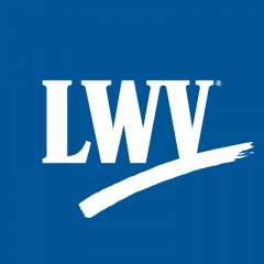 LWV Logo on Blue Background