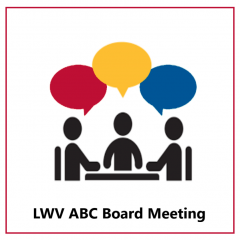 LWV ABC Board Meeting Logo