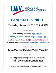 Candidates Night March 18 2025