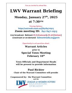 Flyer LWV warrant briefing January 27 2025