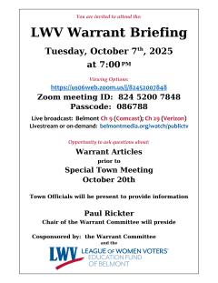 Warrant briefing October 7, 2025