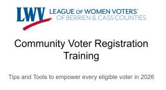Voter Registration Training