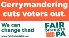 Gerrymandering cuts voters out. We can change that.  www.fairdistrictspa.com