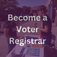 Become a Voter Registrar button