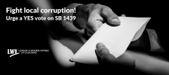 Fight local corruption, SB 1439