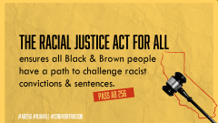 The Racial Justice Act for All ensures all Black a& Brown people have a path to challenge racist convictions & sentences. PASS AB 256 #AB256 #RJA4ALL #CONFRONTRACISM