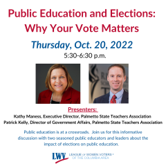 Kathy Maness and Patrick Kelly public policy forum