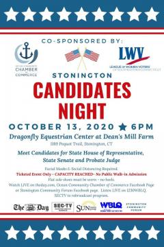 LWV Southeastern CT Candidates Night Oct 13 Flyer