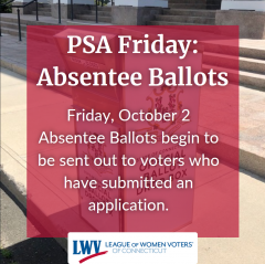 PSA Friday: Absentee Ballots beging to be mailed out to voters