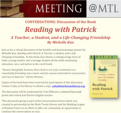 LWV Redding Event Flyer March 24 Reading with Patrick