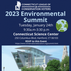 flyer for the CTLCV 2023 environmental summit
