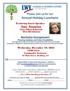 LWV of Redding Holiday Luncheon