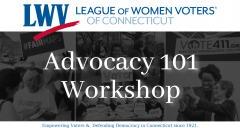 Advocacy 101 workshop banner
