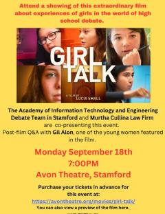 Girl Talk - Movie Screening flyer