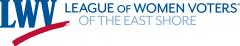 LWV of the East Shore logo in red, white and blue