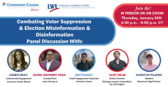 Event Image Combatting Voter Suppression & Election Misinformation & Disinformation Community Event
