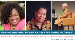 Event image for LWV Redding event Unsung Heroines Women of the Civil Rights Movement